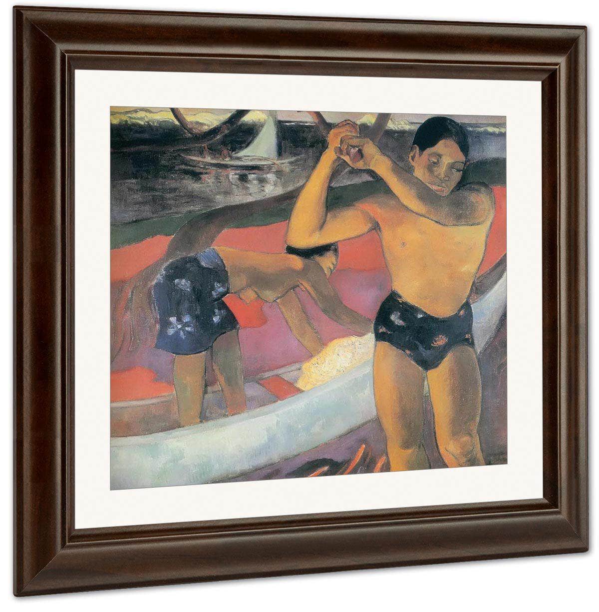Man With A Axe By Paul Gauguin Fine Art Print