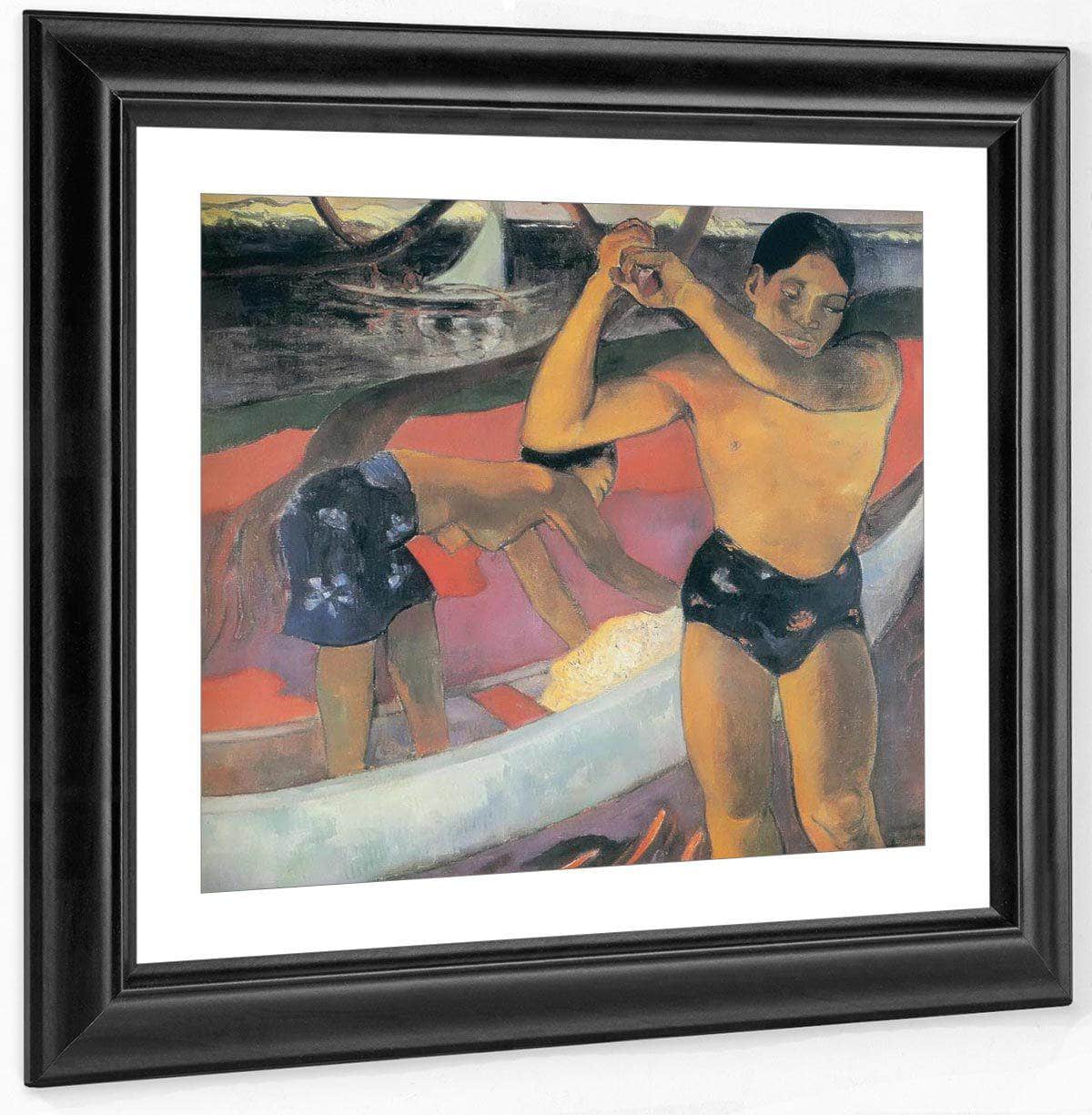 Man With A Axe By Paul Gauguin Fine Art Print