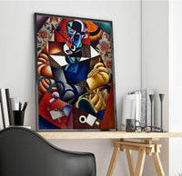 Man With A Pipe Painting Jean Metzinger Canvas Art Fine Art Print