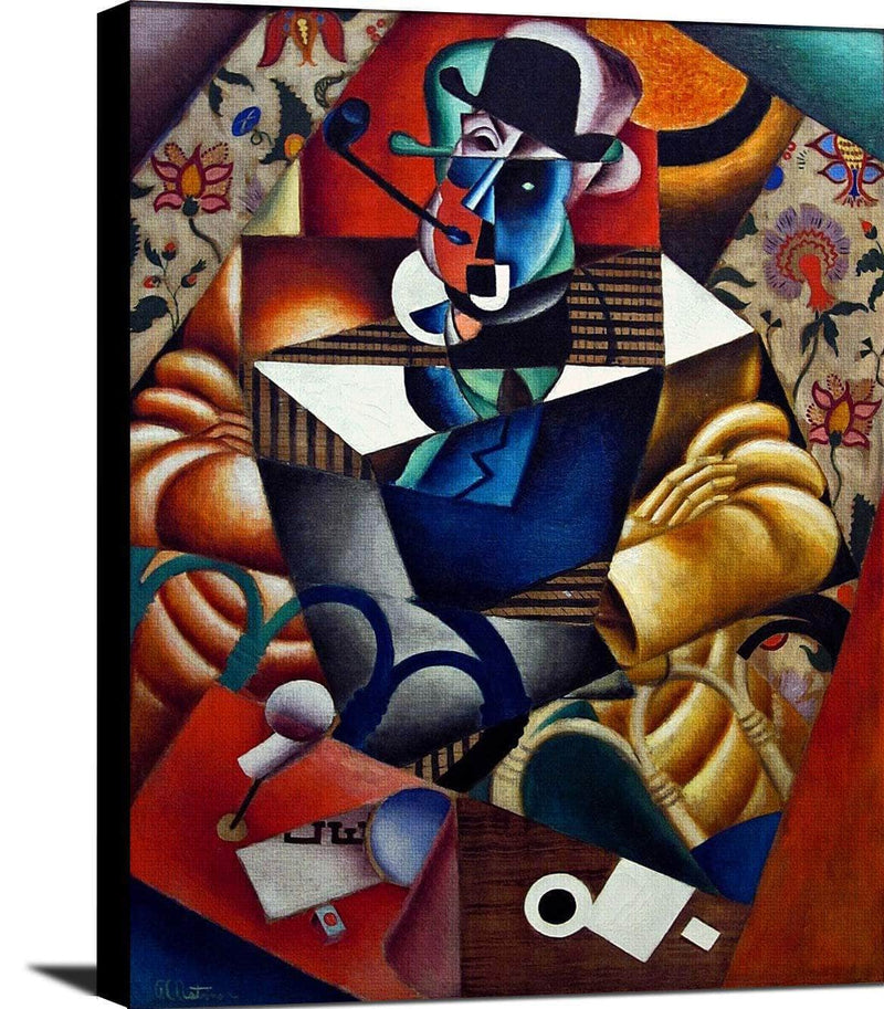 Man With A Pipe Painting Jean Metzinger Canvas Art Fine Art Print