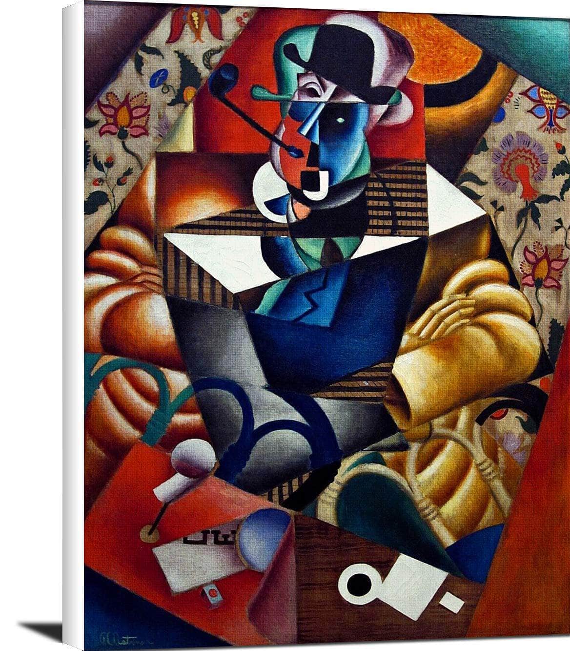 Man With A Pipe Painting Jean Metzinger Canvas Art Fine Art Print