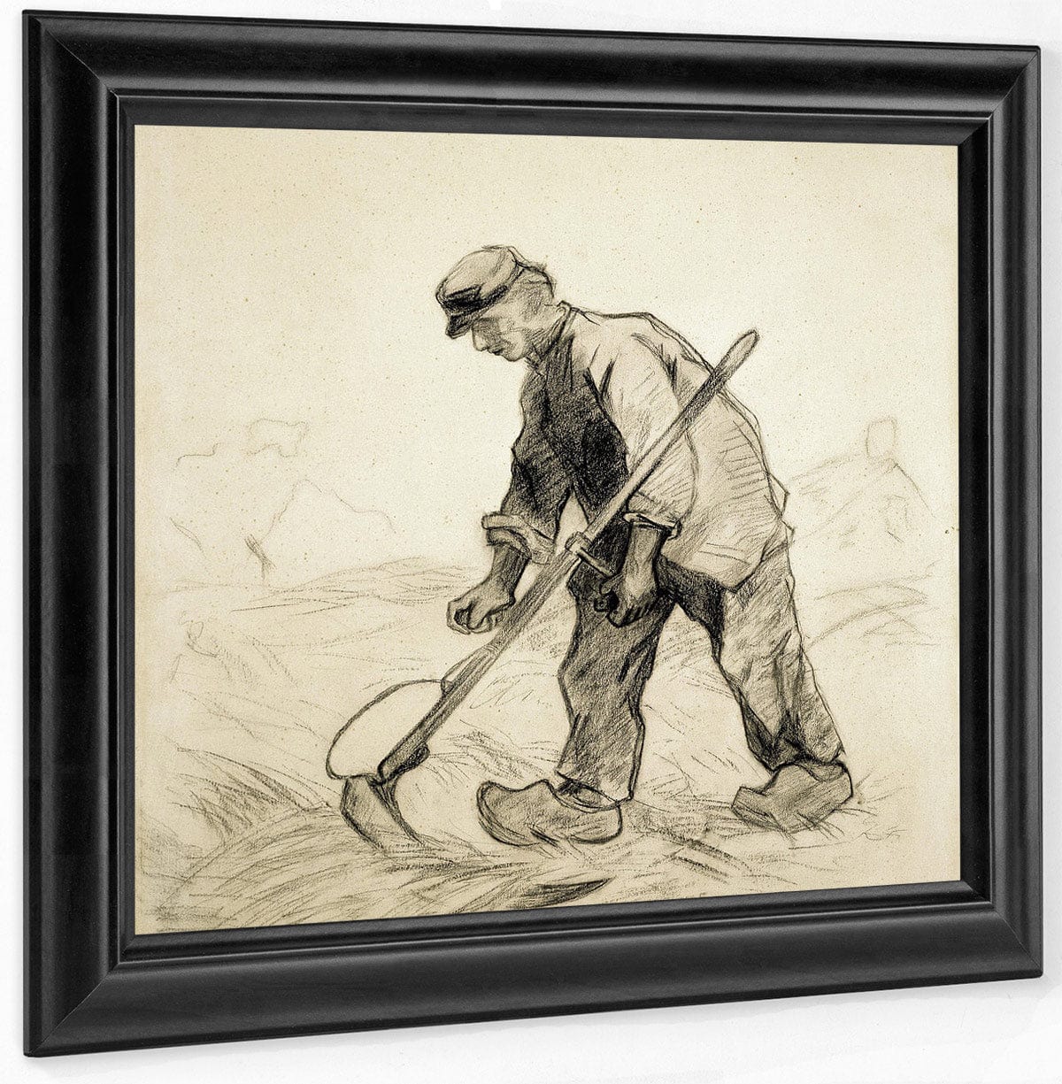 Man With A Scythe By Vincent Van Gogh Fine Art Print