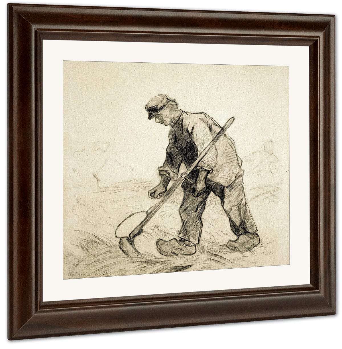 Man With A Scythe By Vincent Van Gogh Fine Art Print