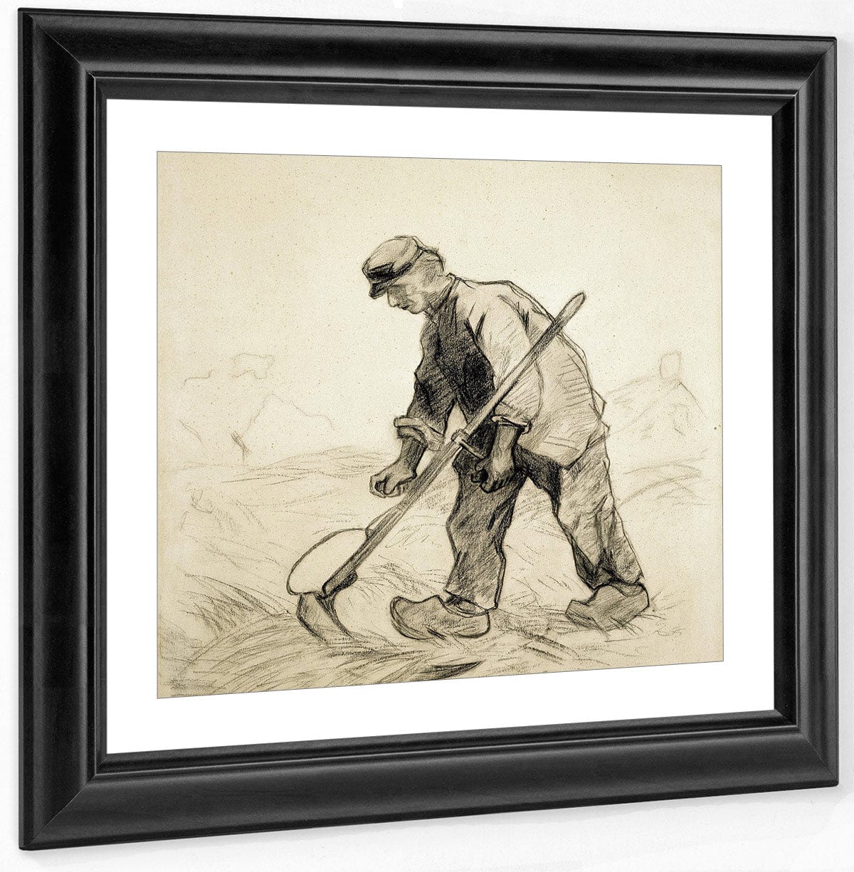 Man With A Scythe By Vincent Van Gogh Fine Art Print