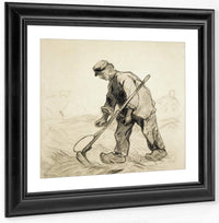 Man With A Scythe By Vincent Van Gogh Fine Art Print