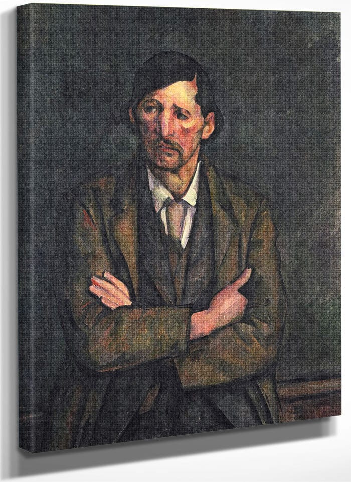 Man With Crossed Arms 1 By Paul Cezanne Fine Art Print