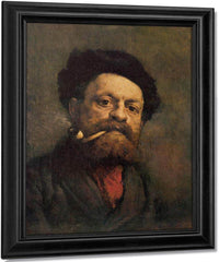 Man With Pipe By Gustave Courbet Fine Art Print