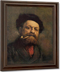 Man With Pipe By Gustave Courbet Fine Art Print