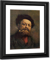 Man With Pipe By Gustave Courbet Fine Art Print