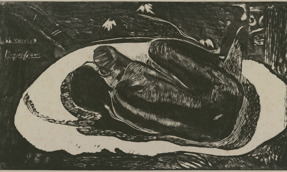 Manao Tupapau (Spirit Of The Dead Watching) By Eugene Henri Paul Gauguin Fine Art Print