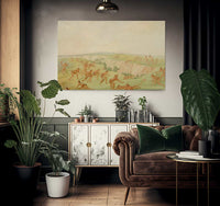 Mandan Attacking A Party Of Arikara By George Catlin Fine Art Print