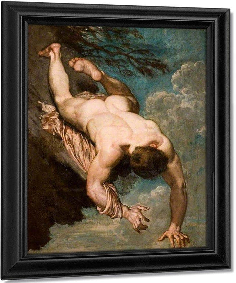 Manlius Hurled From The Rock By William Etty Fine Art Print