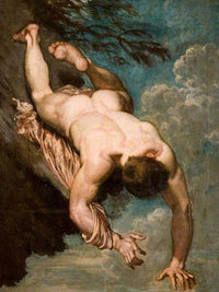 Manlius Hurled From The Rock By William Etty Fine Art Print