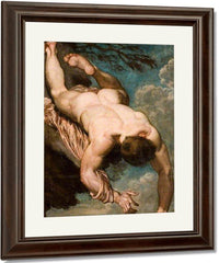 Manlius Hurled From The Rock By William Etty Fine Art Print