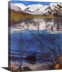 March Atmosphere At Jølstravatnet Nicolai Astrup Reproduction Fine Art Print