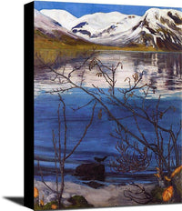 March Atmosphere At Jølstravatnet Nicolai Astrup Reproduction Fine Art Print