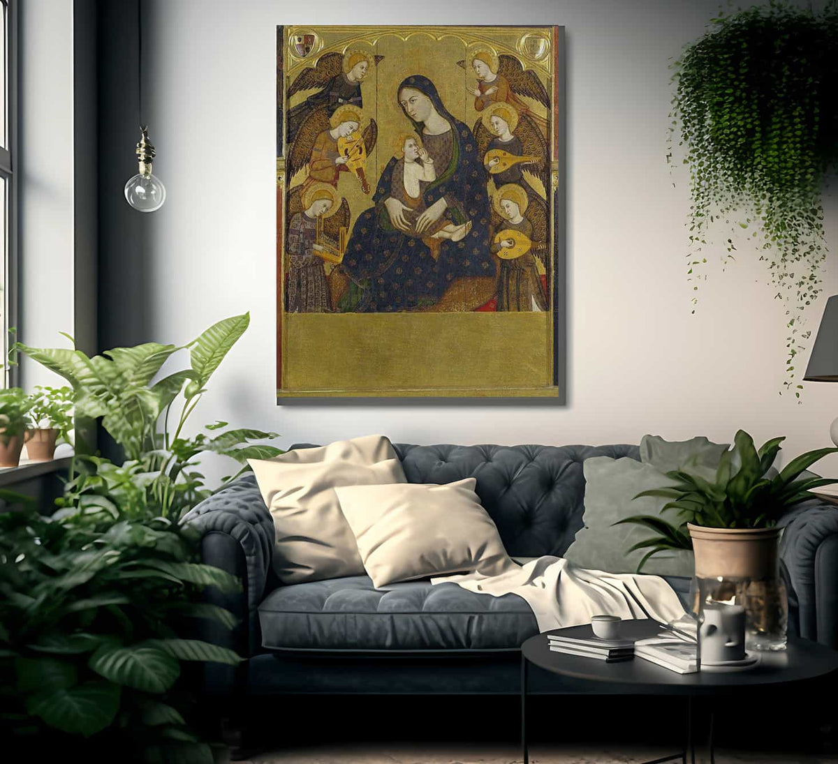 Mare De Deu De La Llet Ultim Quart Del Segle Xiv By Lorenzo Zaragoza Fine Art Print