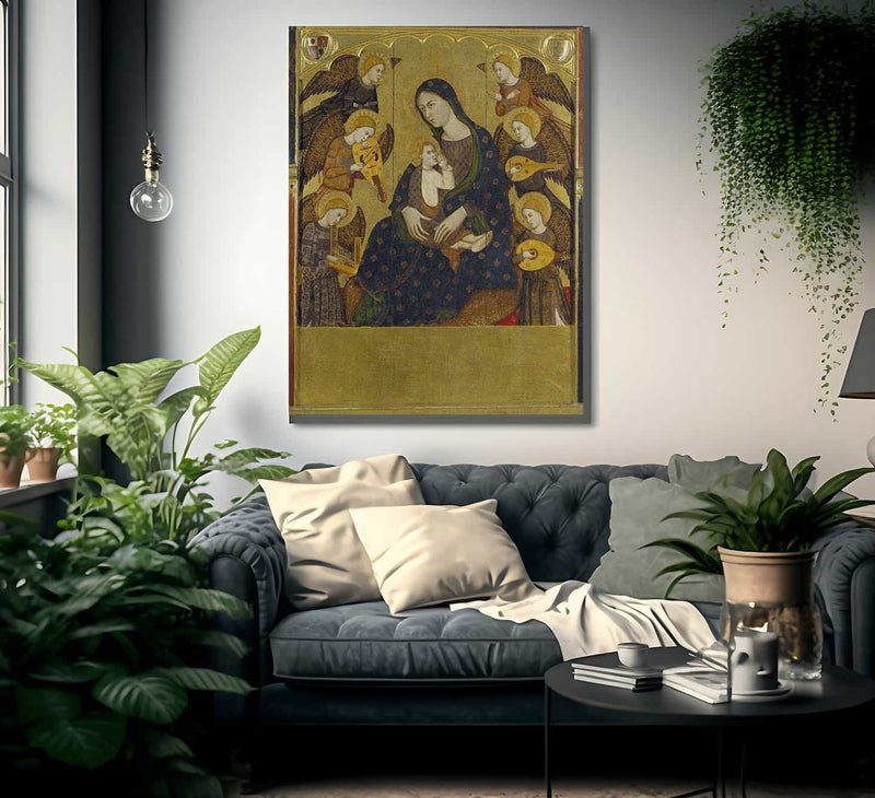 Mare De Deu De La Llet Ultim Quart Del Segle Xiv By Lorenzo Zaragoza Fine Art Print