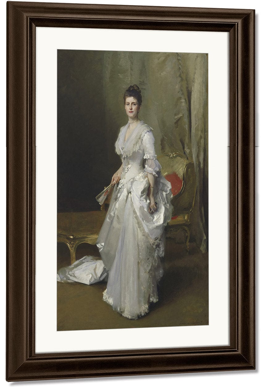Margaret Stuyvesant Rutherfurd White (Mrs. Henry White) By John Singer Sargent Fine Art Print