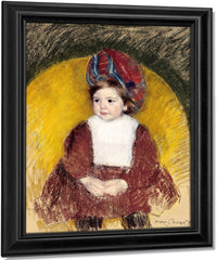 Margot In A Dark Red Costume By Mary Cassatt Fine Art Print