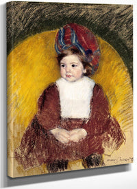 Margot In A Dark Red Costume By Mary Cassatt Fine Art Print
