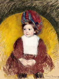Margot In A Dark Red Costume By Mary Cassatt Fine Art Print