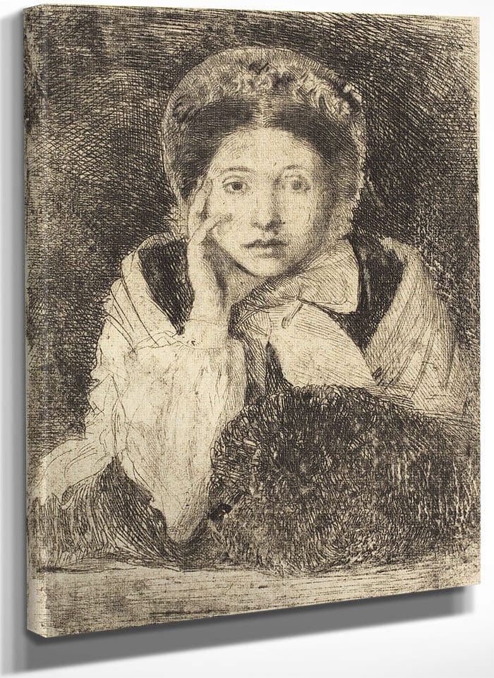 Marguerite De Gas, The Artist's Sister (Marguerite De Gas, Soeur De L'artiste) By Edgar Degas Fine Art Print