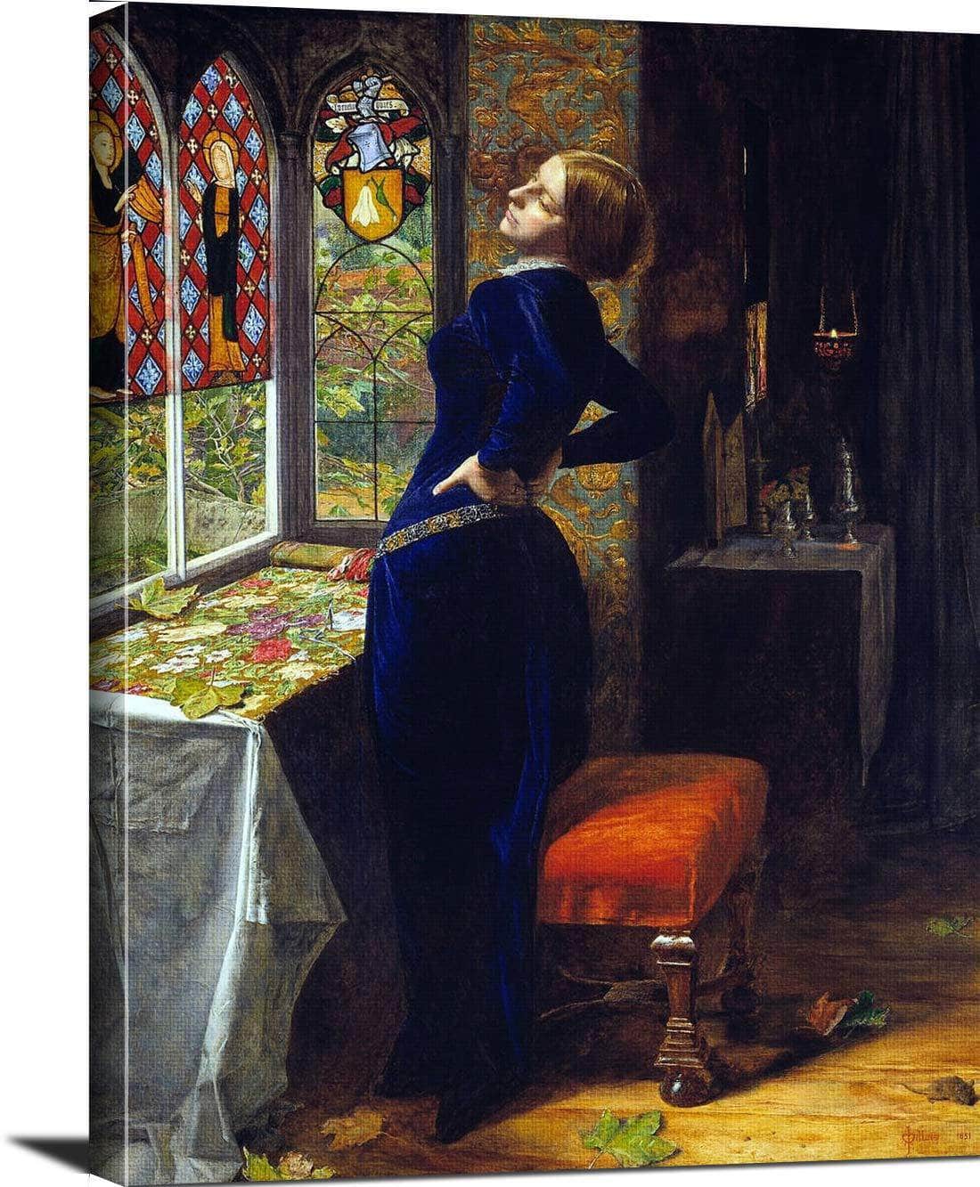 Mariana Painting John Everett Millais Canvas Art Fine Art Print