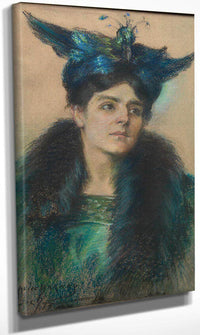 Marianne With Hat By Alice Pike Barney Fine Art Print
