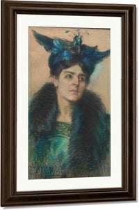 Marianne With Hat By Alice Pike Barney Fine Art Print