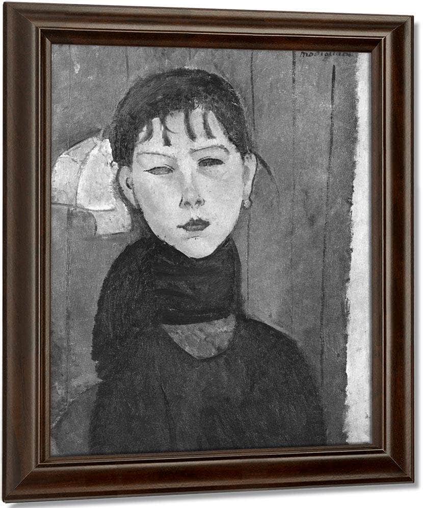 Marie Young Woman Of The People By Amedeo Modigliani Fine Art Print