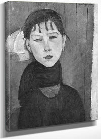 Marie Young Woman Of The People By Amedeo Modigliani Fine Art Print