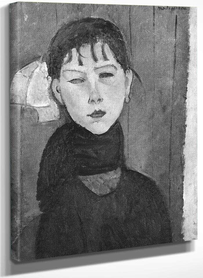Marie Young Woman Of The People By Amedeo Modigliani Fine Art Print