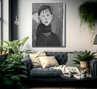 Marie Young Woman Of The People By Amedeo Modigliani Fine Art Print