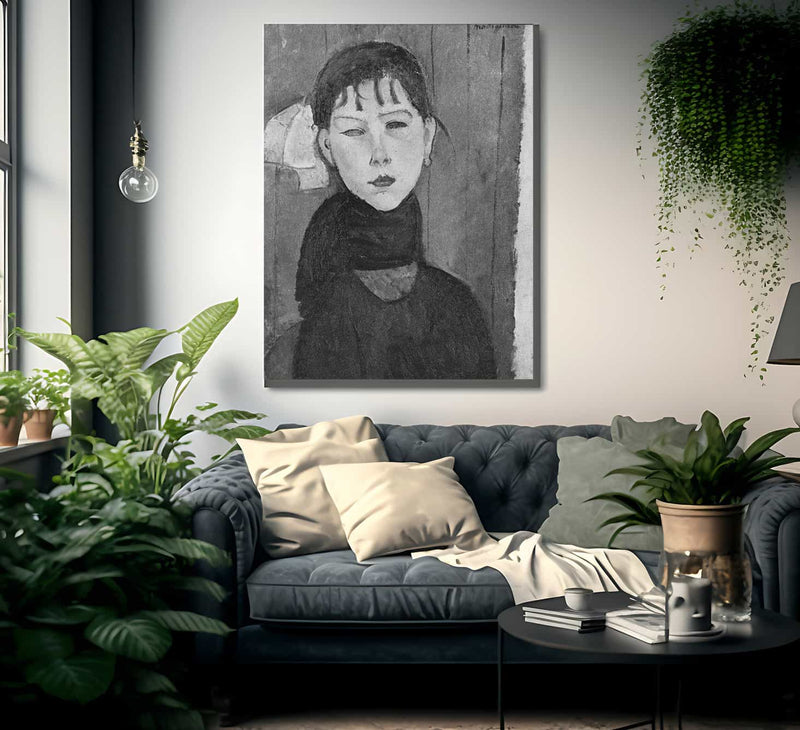 Marie Young Woman Of The People By Amedeo Modigliani Fine Art Print