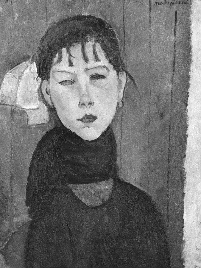 Marie Young Woman Of The People By Amedeo Modigliani Fine Art Print