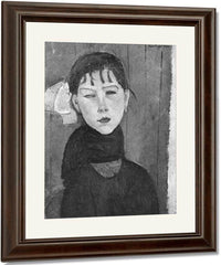 Marie Young Woman Of The People By Amedeo Modigliani Fine Art Print