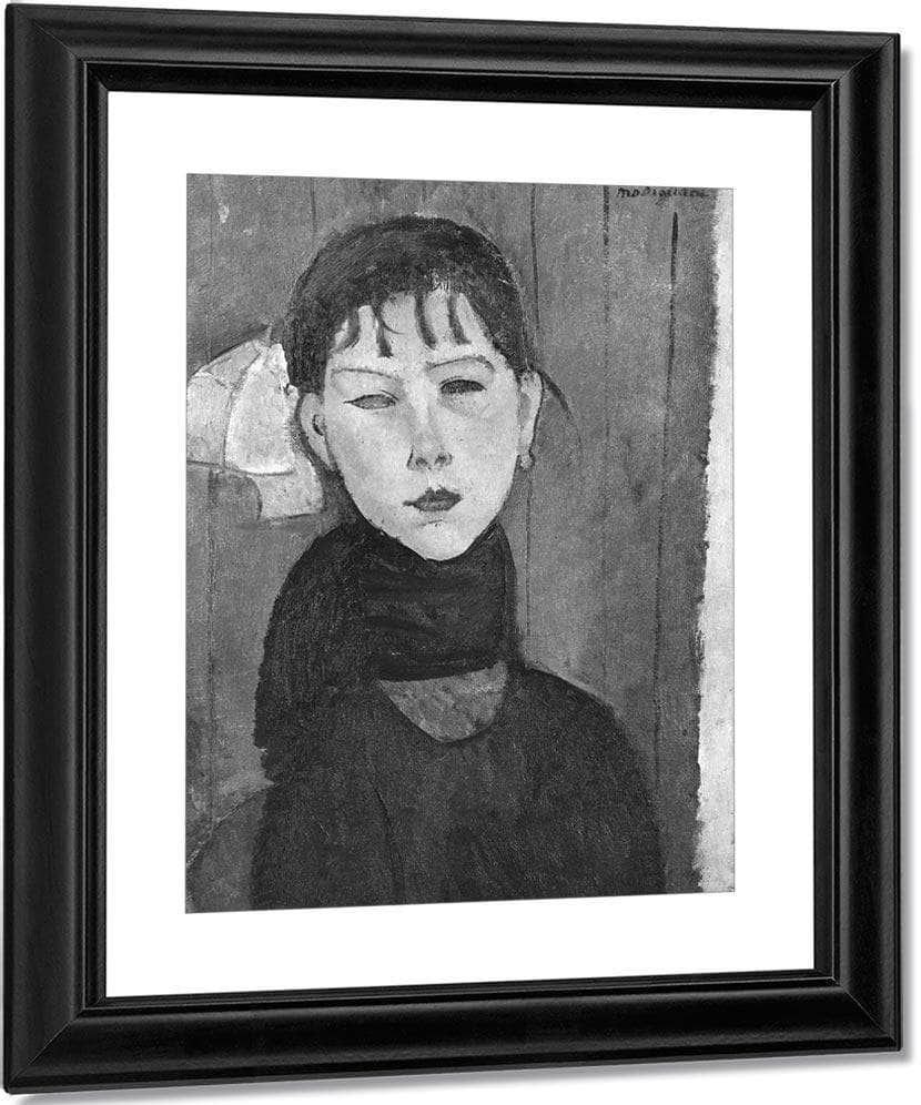 Marie Young Woman Of The People By Amedeo Modigliani Fine Art Print
