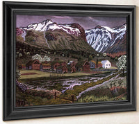 Marigold Night (Also Known As Soleienatt) By Nicolai Astrup Fine Art Print