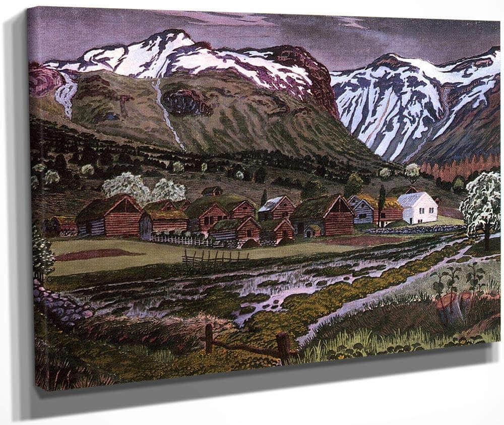 Marigold Night (Also Known As Soleienatt) By Nicolai Astrup Fine Art Print