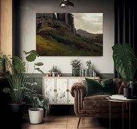 Marino Large Buildings On The Rocks 1826 1827 Oil On Paper 3620X2450Mm Private Collection  By Jean Baptiste Camille Corot Fine Art Print