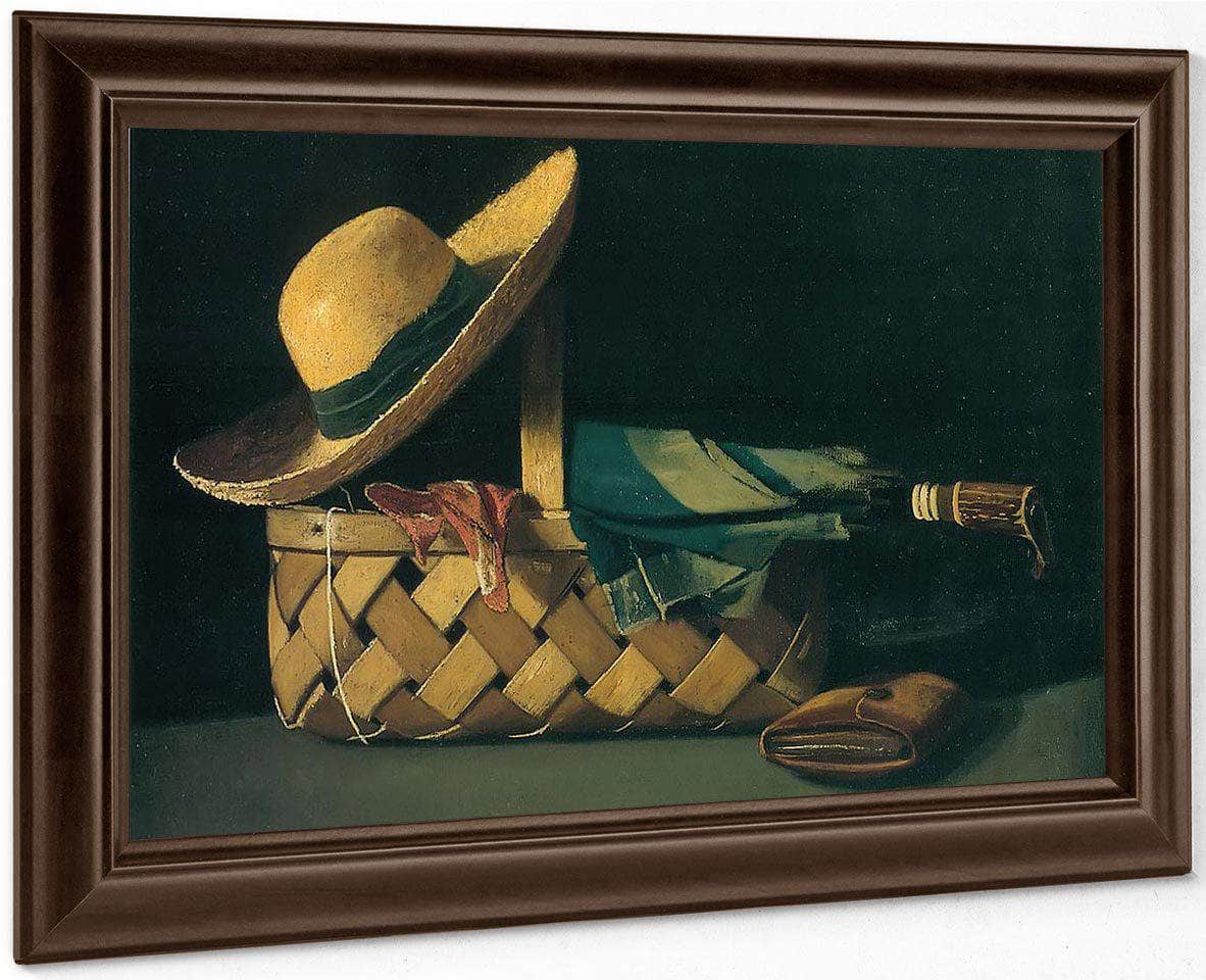Market Basket Hat And Umbrella By John F Peto Fine Art Print