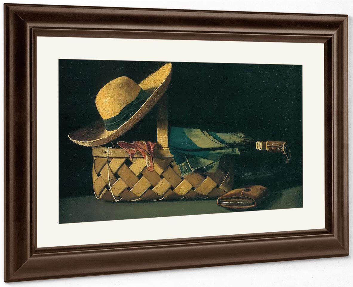 Market Basket Hat And Umbrella By John F Peto Fine Art Print