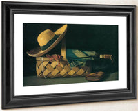 Market Basket Hat And Umbrella By John F Peto Fine Art Print