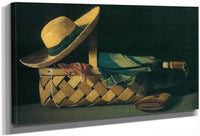 Market Basket Hat And Umbrella By John F Peto Fine Art Print