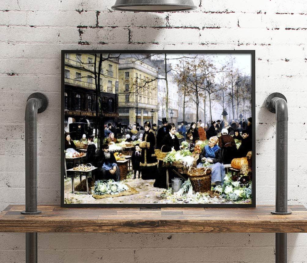 Market Day Painting Victor Gabriel Gilbert Canvas Art Fine Art Print