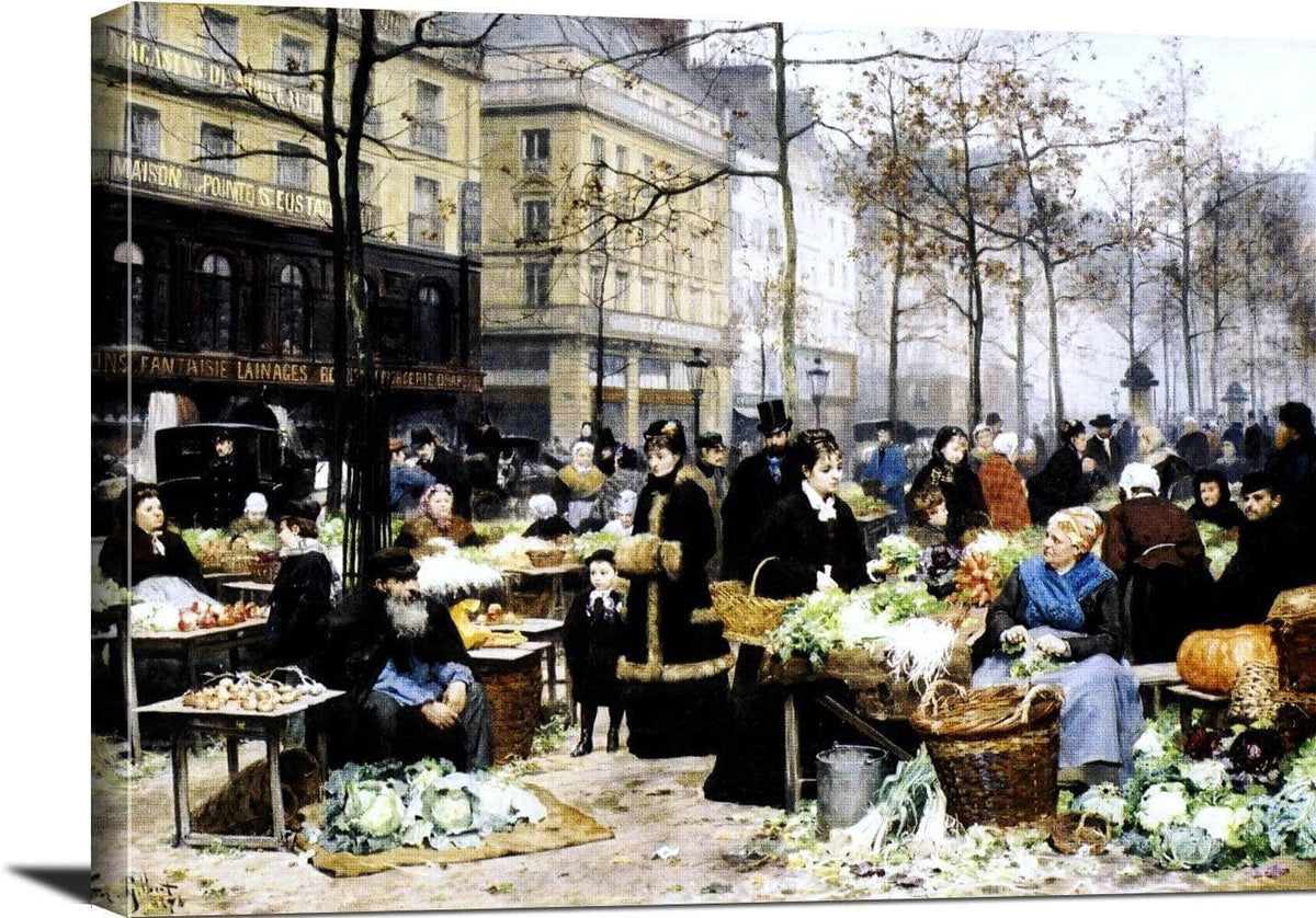 Market Day Painting Victor Gabriel Gilbert Canvas Art Fine Art Print