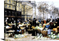Market Day Painting Victor Gabriel Gilbert Canvas Art Fine Art Print