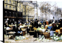 Market Day Painting Victor Gabriel Gilbert Canvas Art Fine Art Print