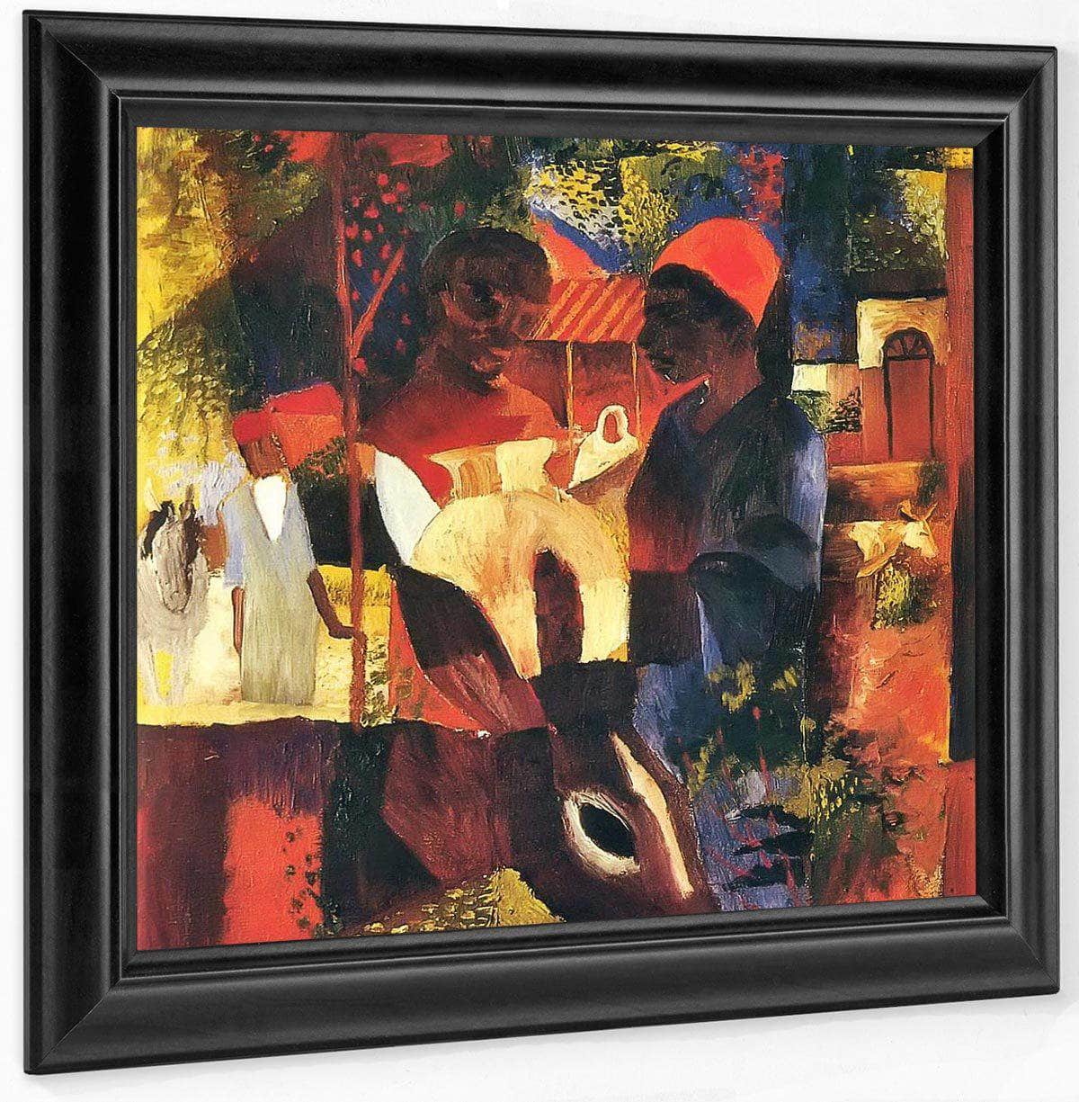 Market In Tunis By August Macke Fine Art Print
